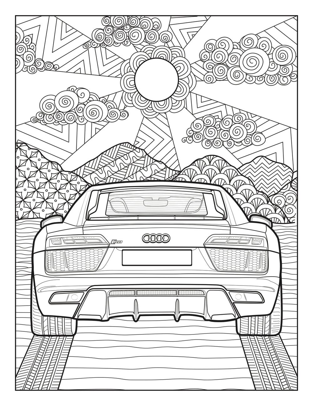 Audi and mercedes release coloring pages to battle quarantine boredom