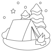 Hiking camping coloring pages free coloring pages