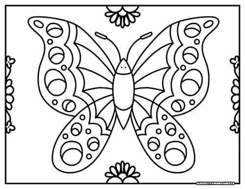 Butterfly coloring pages