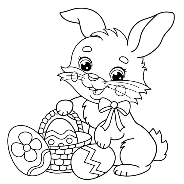 Thousand coloring book pages easter royalty