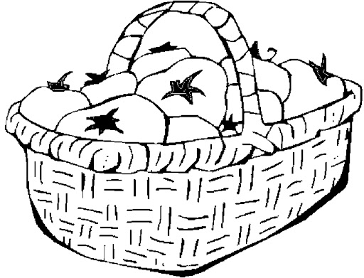 Coloring pages tomato basket coloring pages