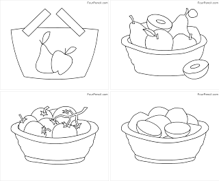 Free printable fruit basket coloring pages for kids â