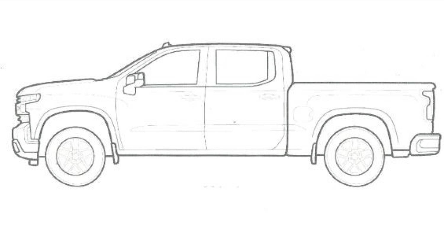 Silverado crew cab coloring page gm authority