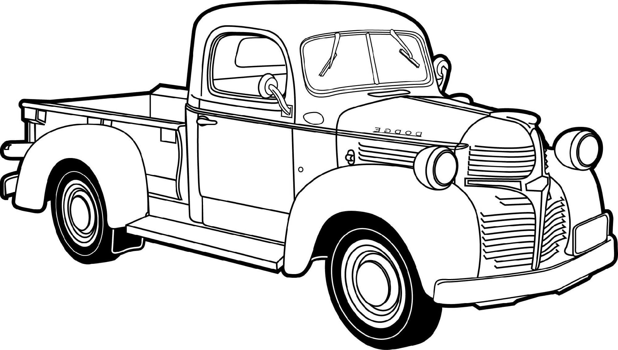 Truck coloring pages