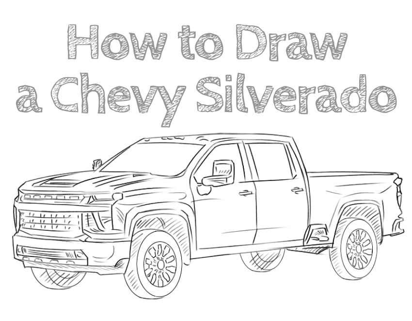 How to draw a chevy silverado chevrolet silverado chevy silverado chevy trucks silverado