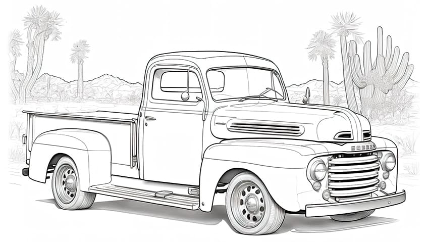 Car coloring pages