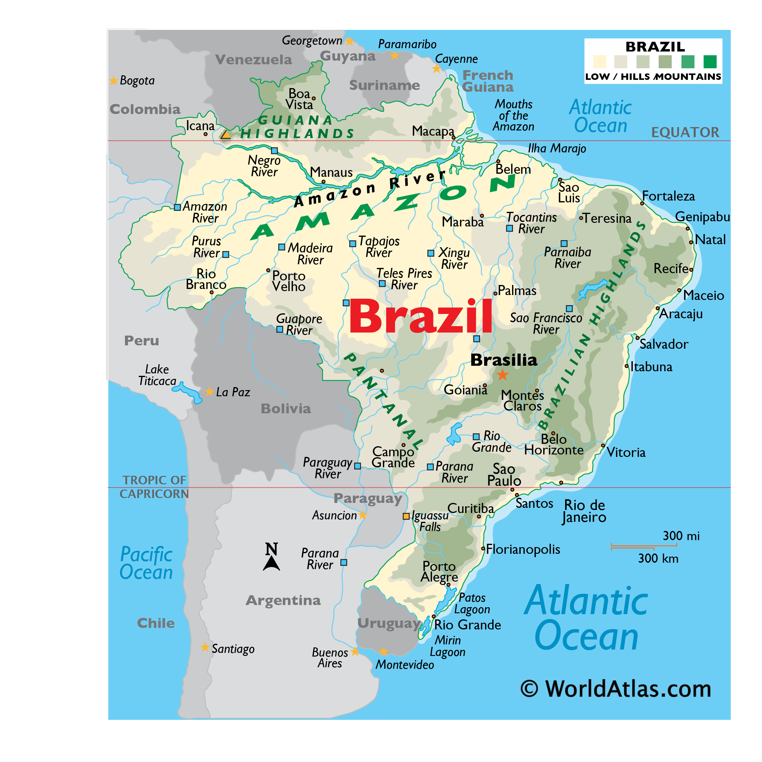 Brazil maps facts