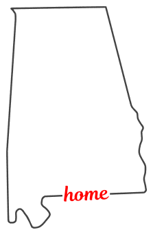 Alabama â map outline printable state shape stencil pattern â diy projects patterns monograms designs templates