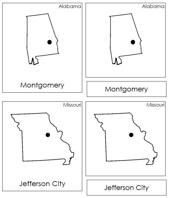 United states capital cities