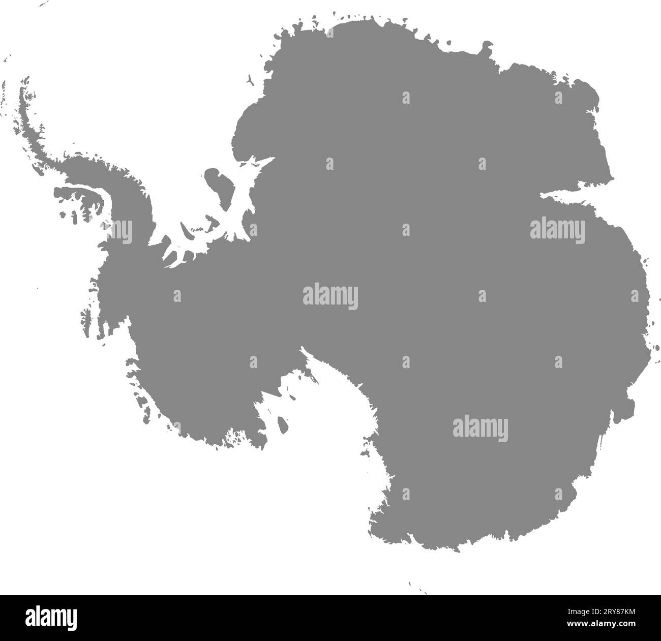 Antarctica map stock vector images