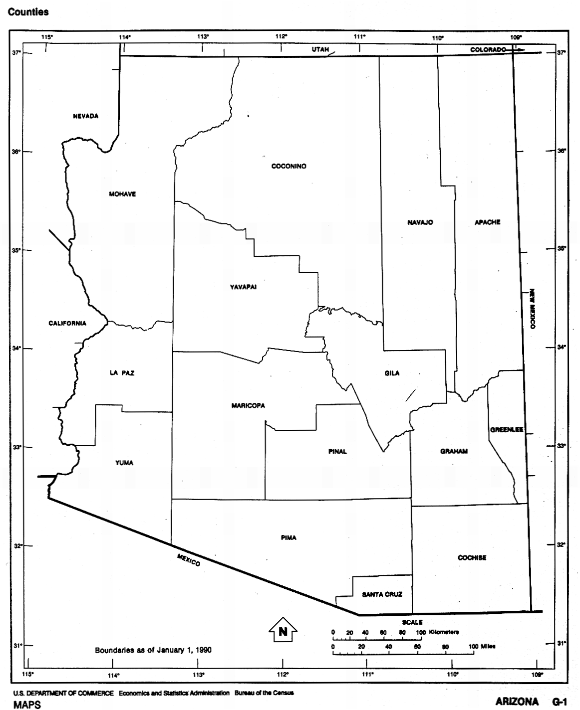 Arizona free map