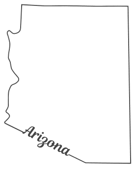 Arizona â map outline printable state shape stencil pattern â diy projects patterns monograms designs templates