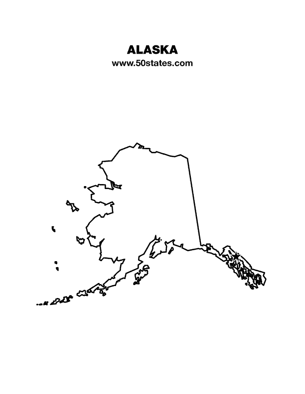 Alaska map â