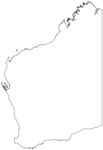 Outline map of western australia coloring page free printable coloring pages