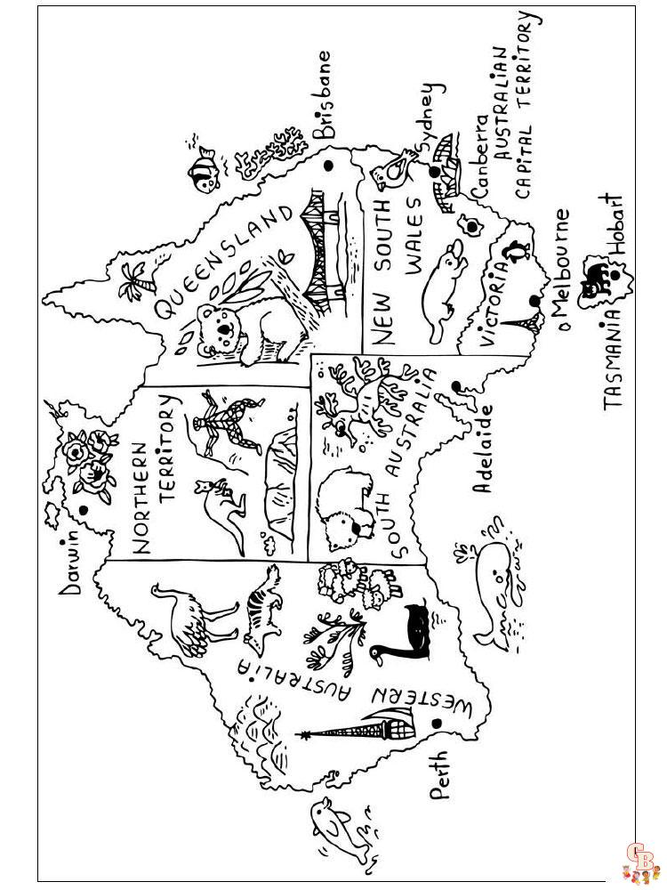 Explore the world with free world map coloring pages