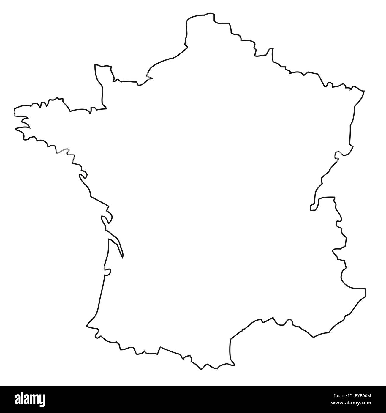 France map black and white stock photos images