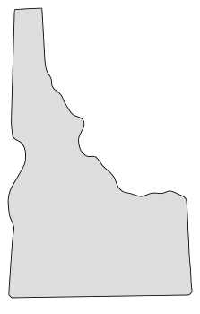 Idaho â map outline printable state shape stencil pattern â diy projects patterns monograms designs templates