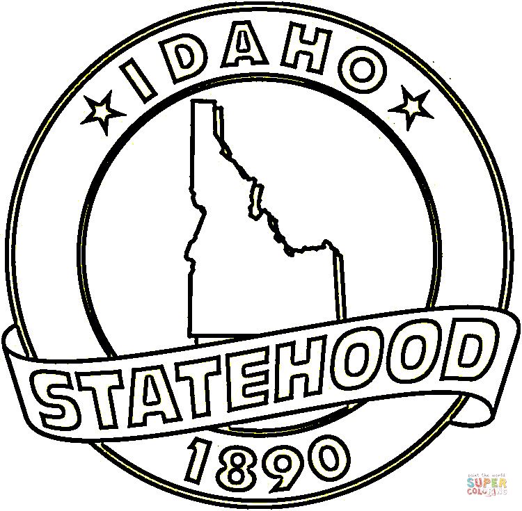 Idaho state coloring page free printable coloring pages free printable coloring pages printable coloring pages coloring pages