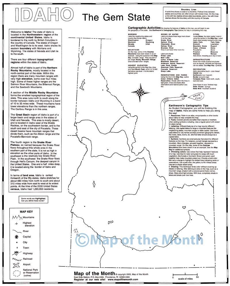 Idaho map