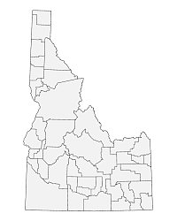 Printable blank idaho map