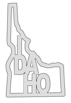 Idaho â map outline printable state shape stencil pattern â diy projects patterns monograms designs templates