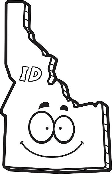 Cartoon idaho stock illustration