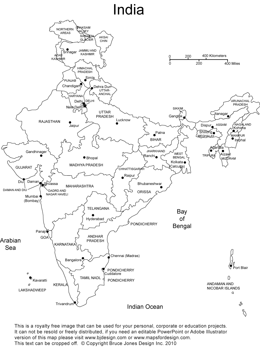 India printable blank maps outline maps â royalty free