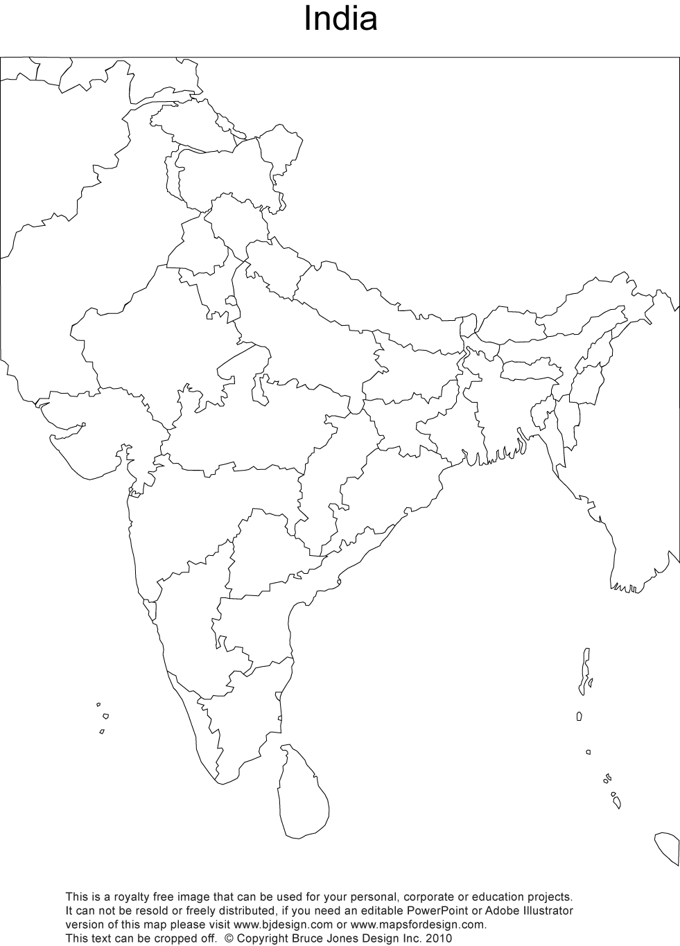 India printable blank maps outline maps â royalty free