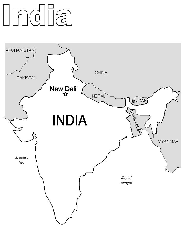 India map countries coloring pages india map coloring pages halloween color by number