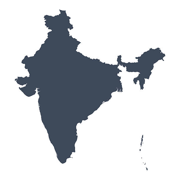 India map outline stock photos pictures royalty