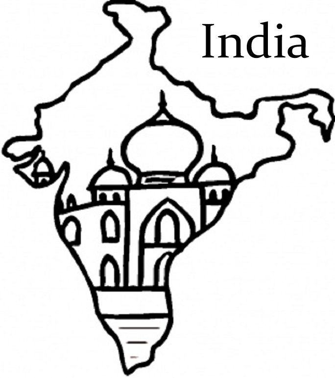 Coloring pages india map coloring pages