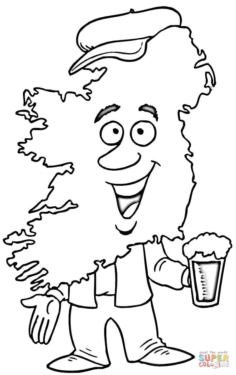 Map of ireland coloring page free printable coloring pages