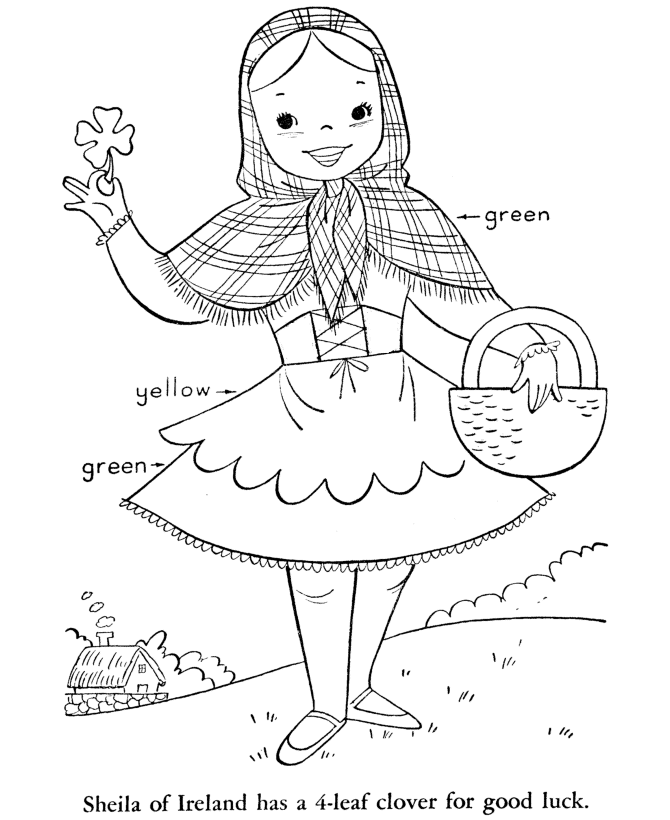 Irish coloring pages