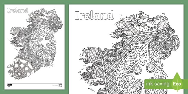 Mindfulness map of ireland teacher made