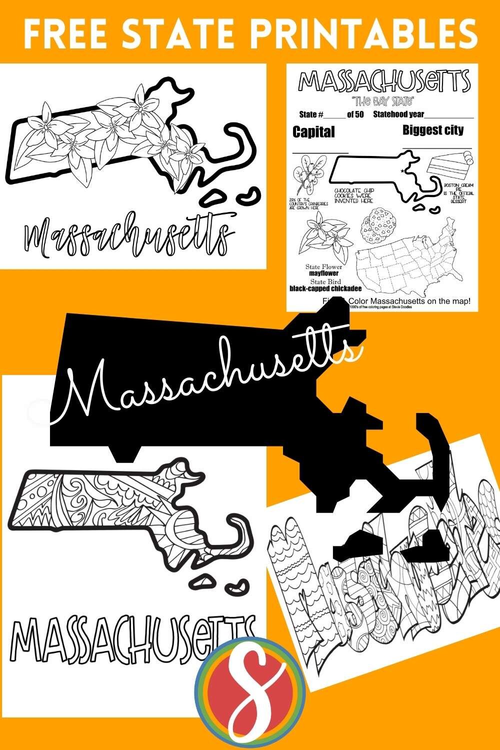 Free massachusetts coloring pages â stevie doodles