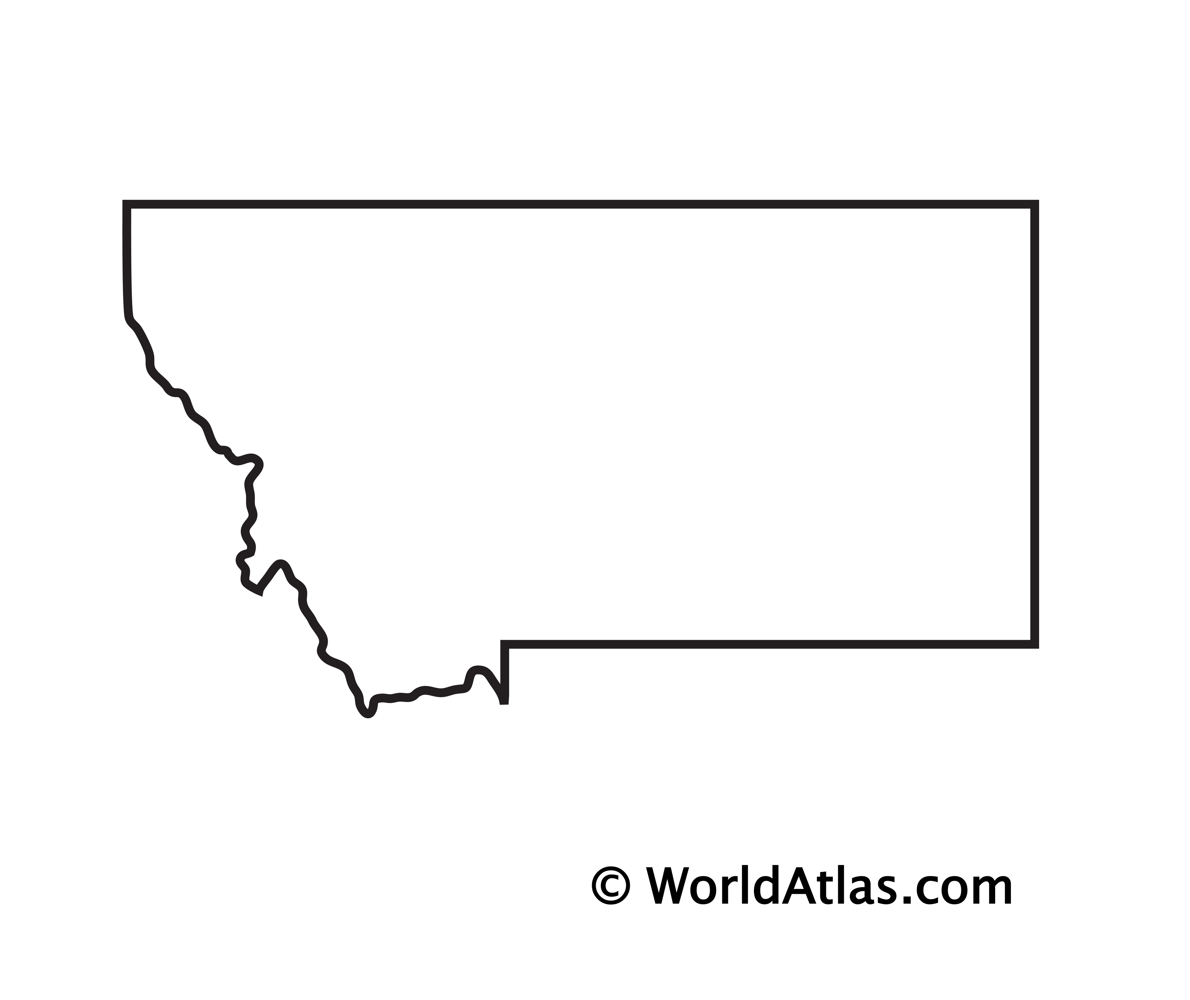 Montana maps facts