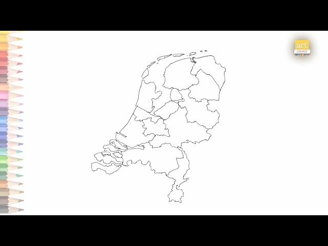 Map of netherlands outline drawing easy how to draw netherlands map outline sketch step by step