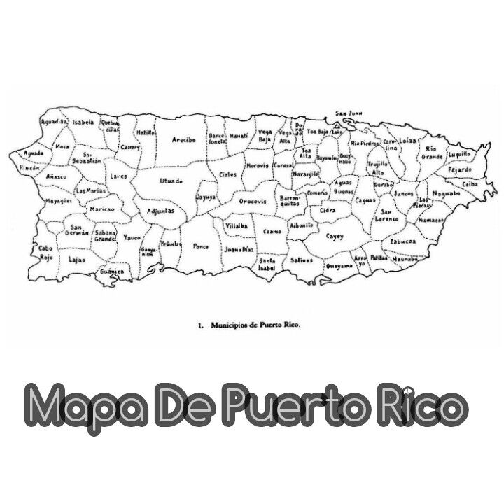 Mapa de puerto rico puerto rico map puerto rico vacation spanish projects