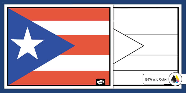 Puerto rico flag template arts culture usa