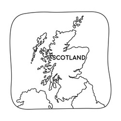 Outline map of scotland vector images over