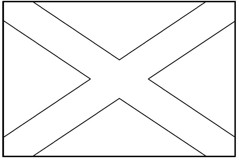 Scotland flag printable coloring page