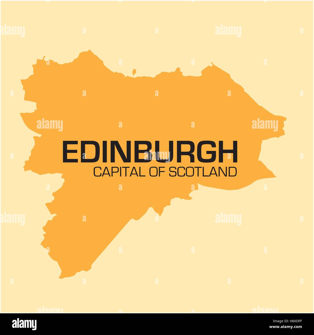 Scotland map outline hi