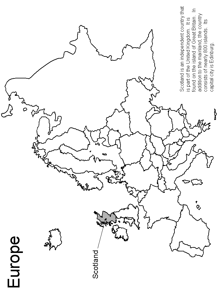 Netherlands map coloring page