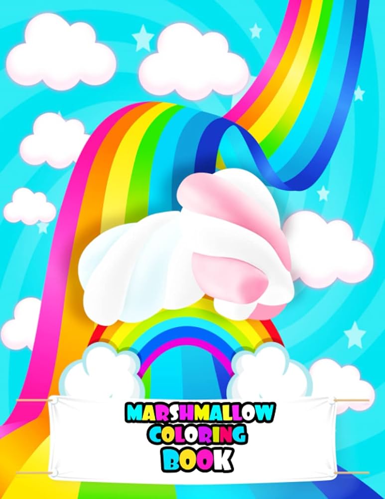 Marshmallow coloring book marshmallow coloring book for kids cute desgin marshmallow coloring pages marshmallow coloring book by