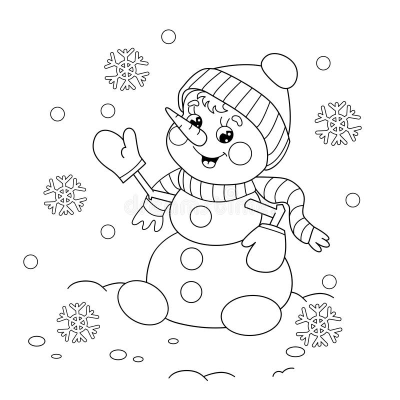 Snowman coloring sheet stock illustrations â snowman coloring sheet stock illustrations vectors clipart