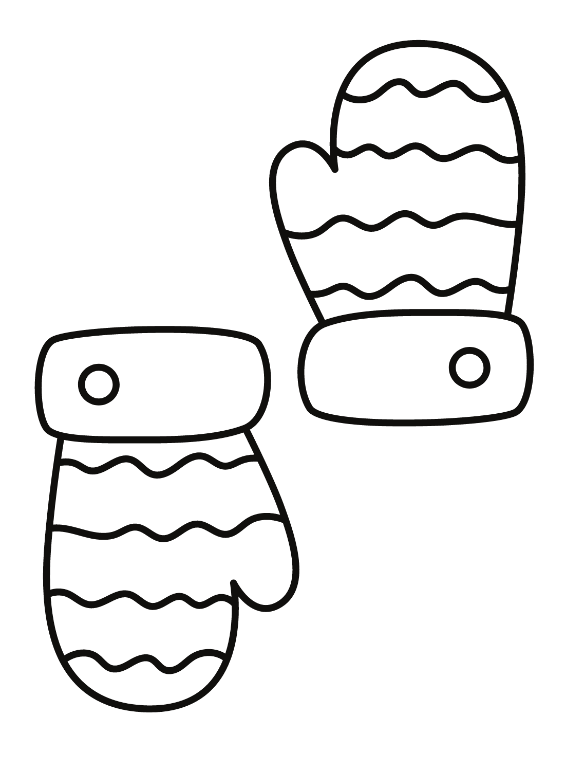 Mittens coloring pages