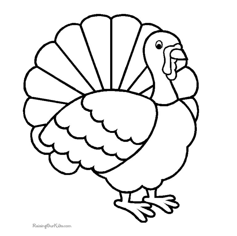 Print these free turkey coloring pages for the kids