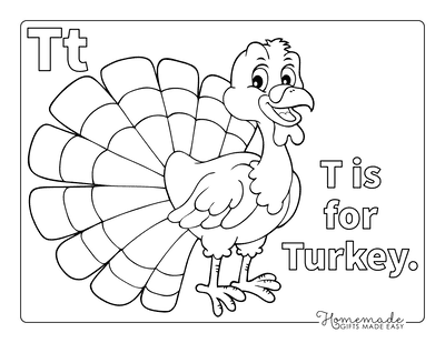 Free printable turkey coloring pages for kids