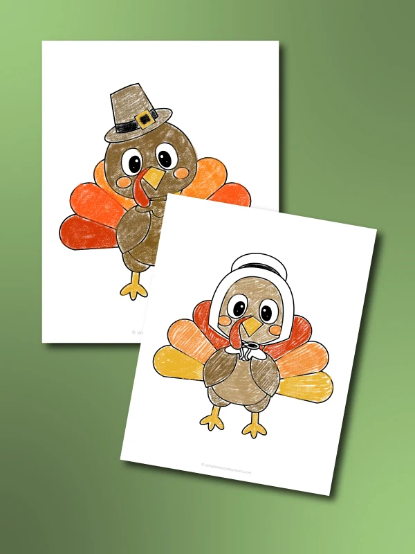 Turkey coloring pages for kids free printable