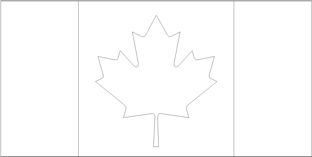 Free printable canada flag color book pages x